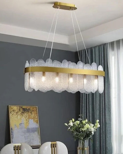 WOW Long Oval Glass Chandelier-WOW2410