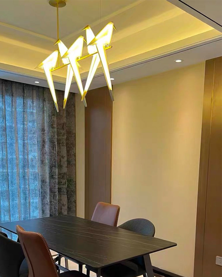 WOW Origami Bird Linear Chandelier-wow2736