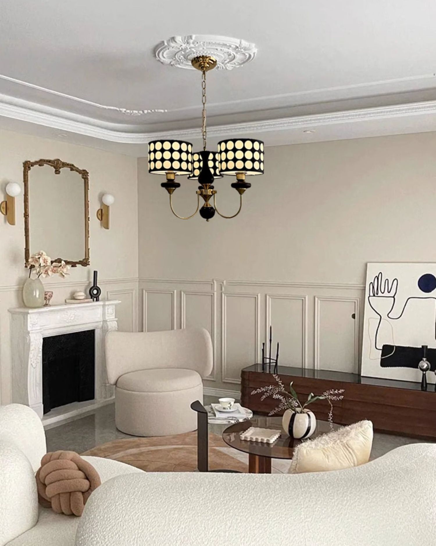WOW Polka Shaded Chandelier-wow2913