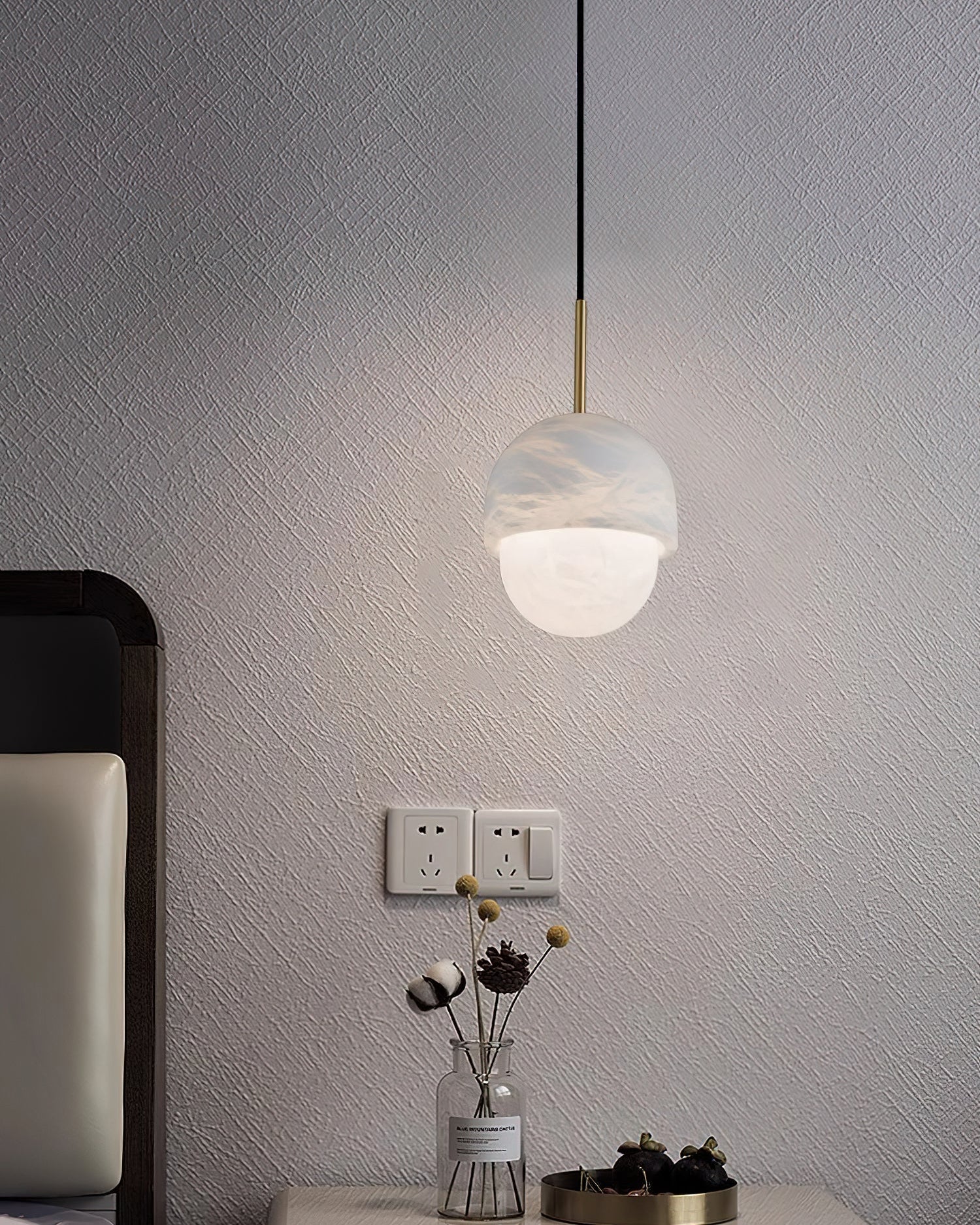 WOW Alabaster Globe Pendant Light-wow2903