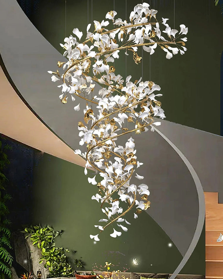WOW Gingko Spiral Chandelier-wow2423