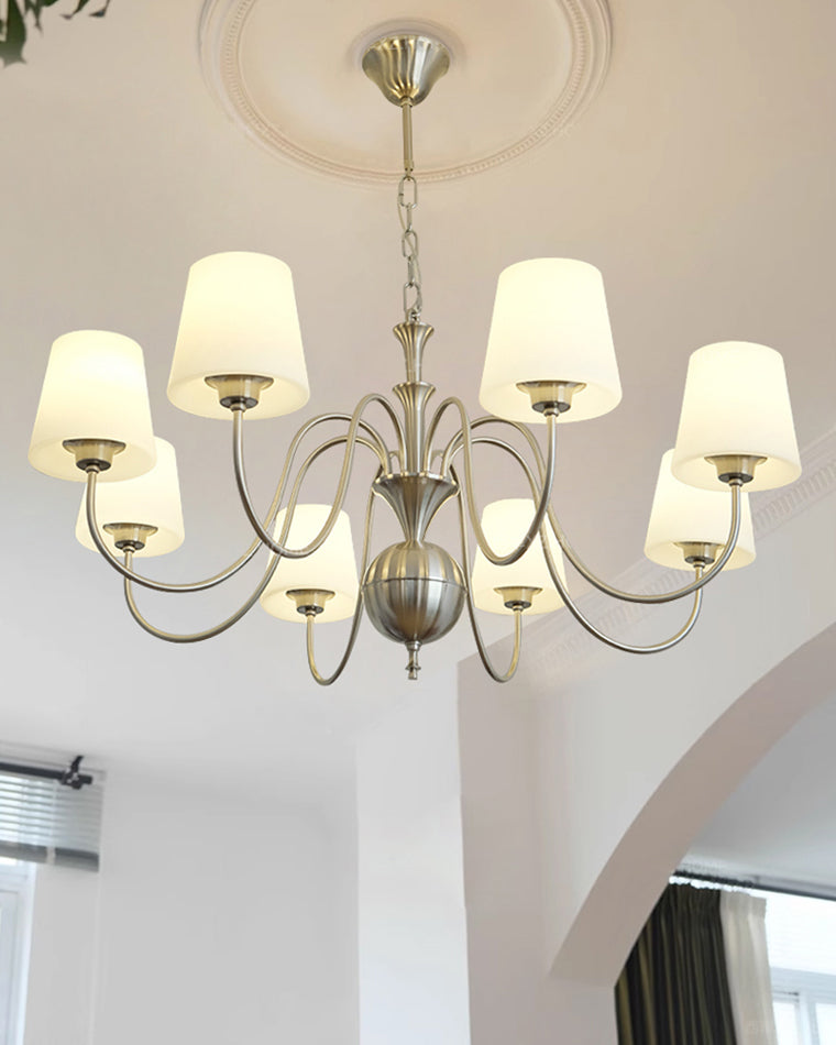 WOW Glass Shaded Arm Chandelier-wow2946