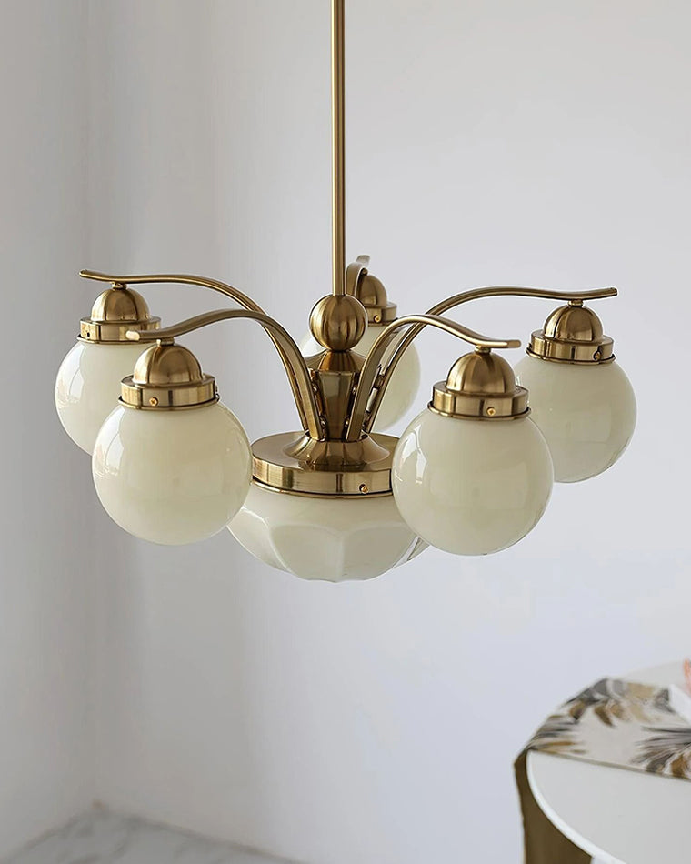 WOW Coloured Glass Globe Arm Chandelier-wow2785