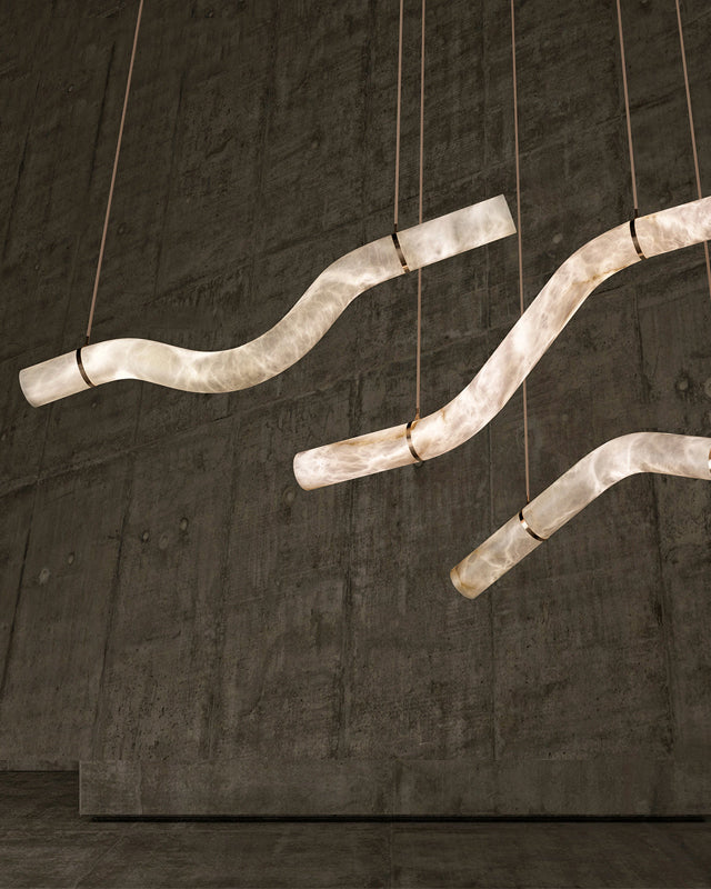 WOW Liberty Curved Alabaster Pendant Light-wow2891