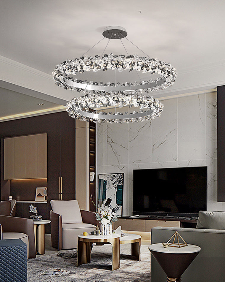 WOW Tiered Circular Crystal Chandelier-wow2726