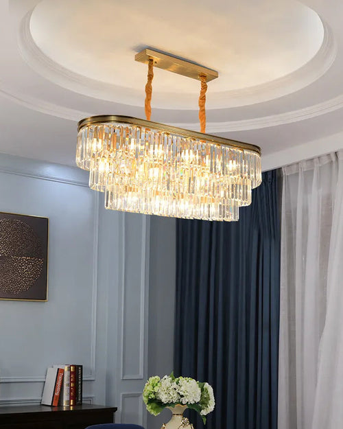 WOW Tiered Oval Crystal Chandelier-WOW2489