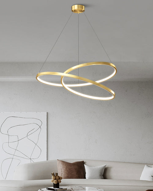 WOW Swirl Led Brass Pendant Light-wow2354