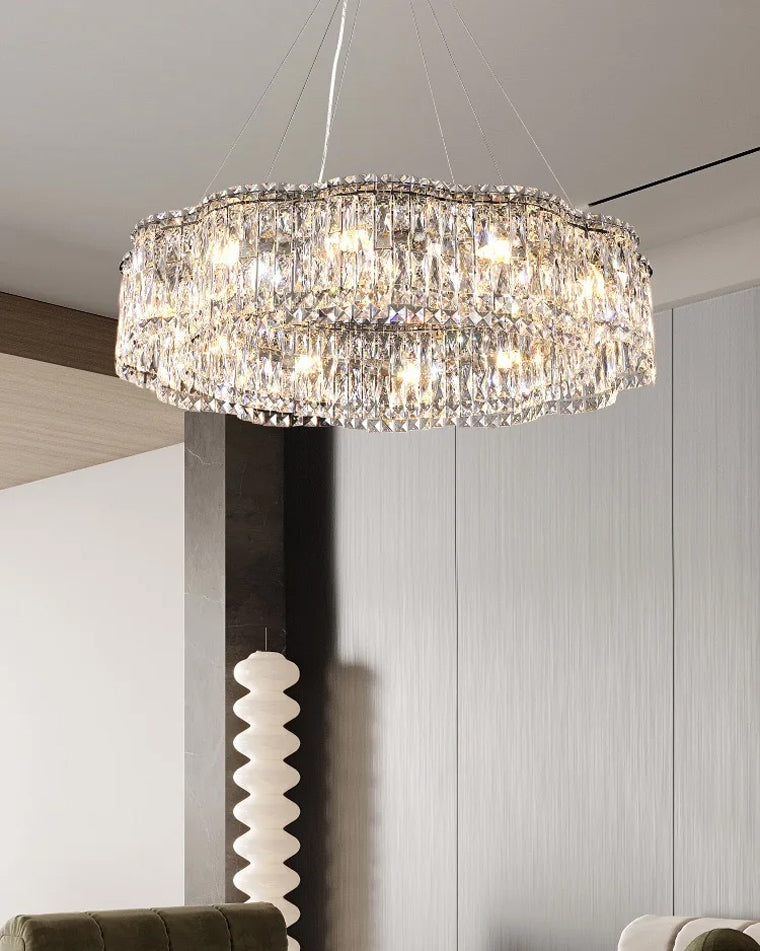 WOW Flower Chrome Crystal Chandelier-wow2405