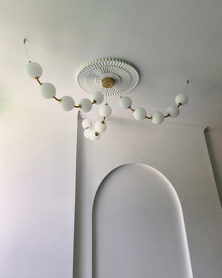 WOW Spider Pearl Globe Chandelier-wow2650