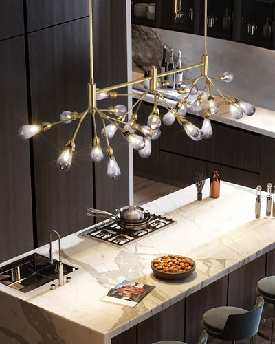 WOW Firefly Gold Branch Linear Chandelier-WOW2553