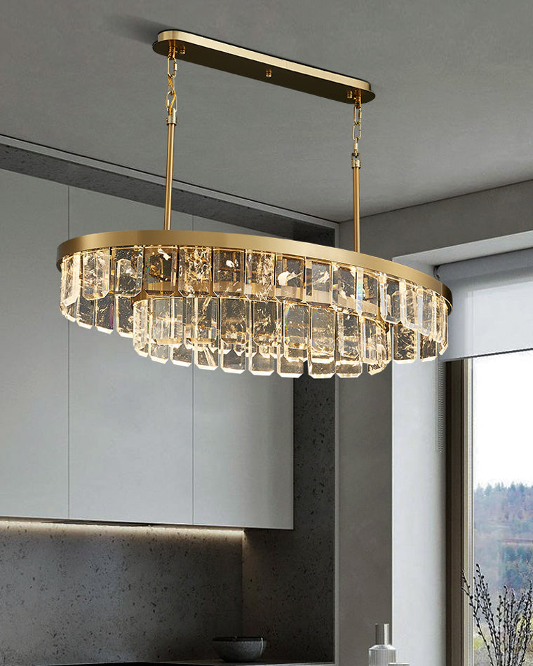 WOW Long Oval Crystal Chandelier-wow2541