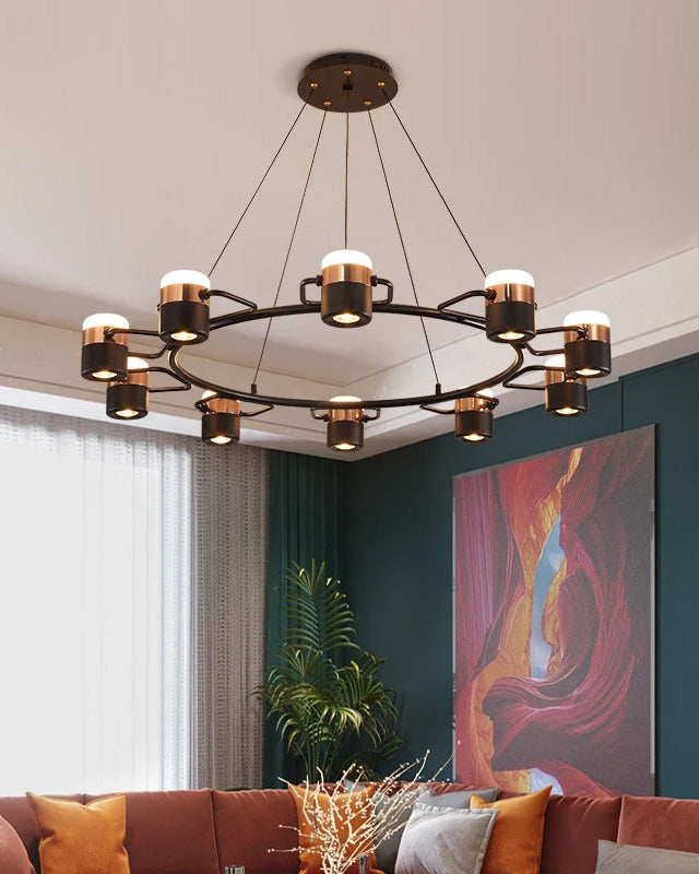 WOW Adjustable Rose Gold Round Chandelier-wow2645