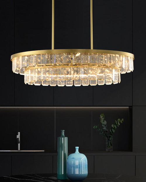 WOW Long Oval Crystal Chandelier-wow2541