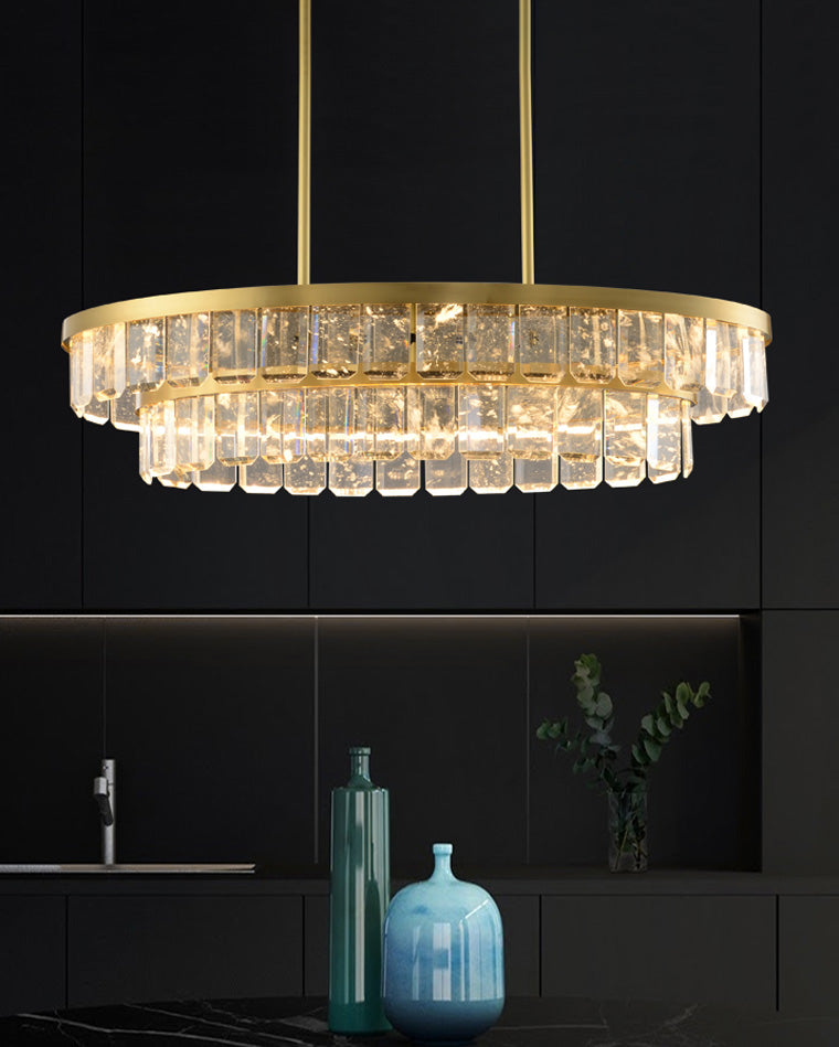 WOW Long Oval Crystal Chandelier-wow2541