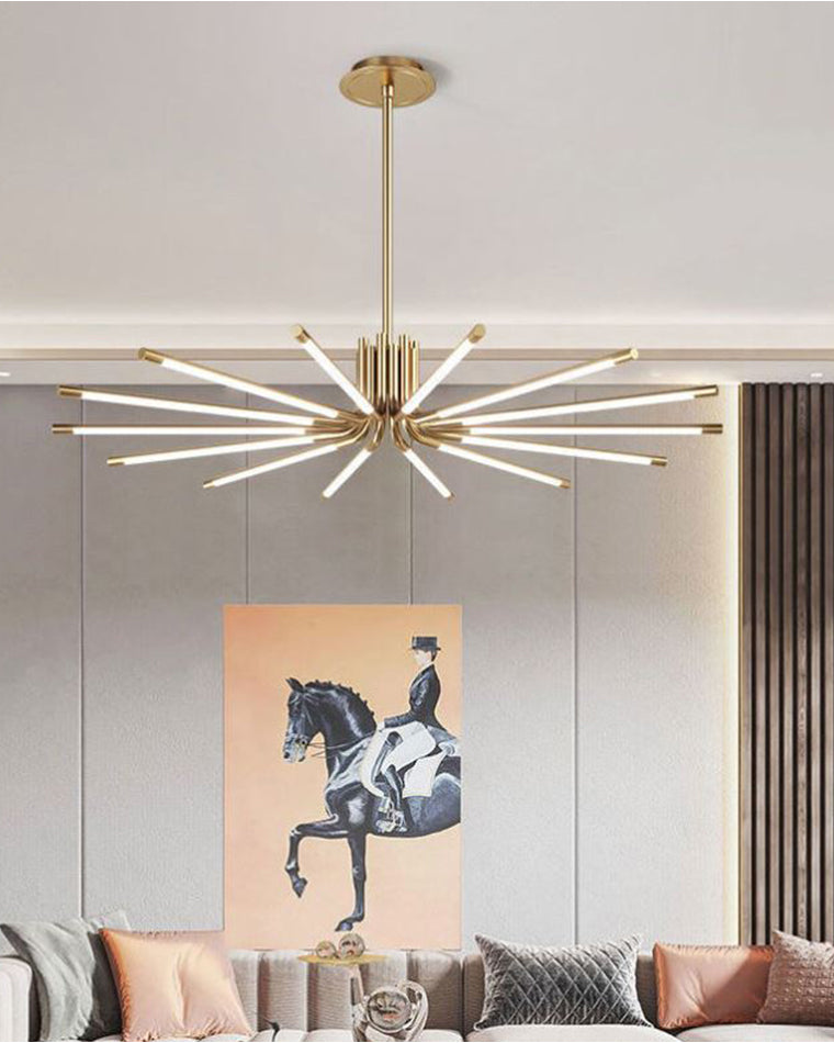 WOW Starburst Multi Light Rods Chandelier-wow2761