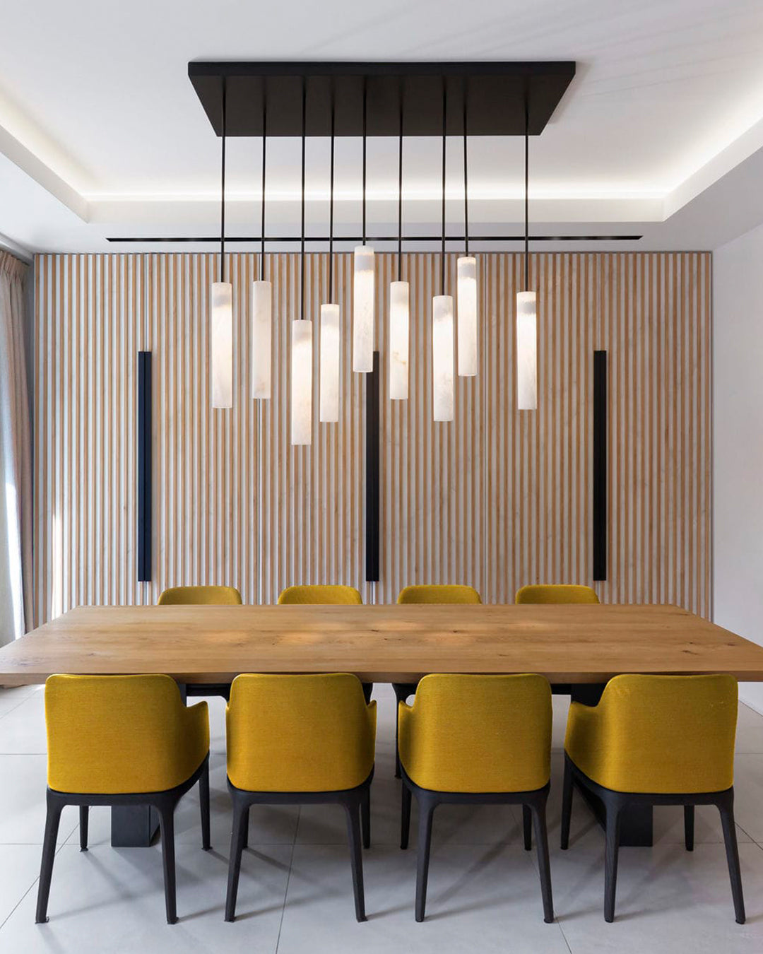 WOW Alabaster Tube Dining Room Pendant Light-wow2882