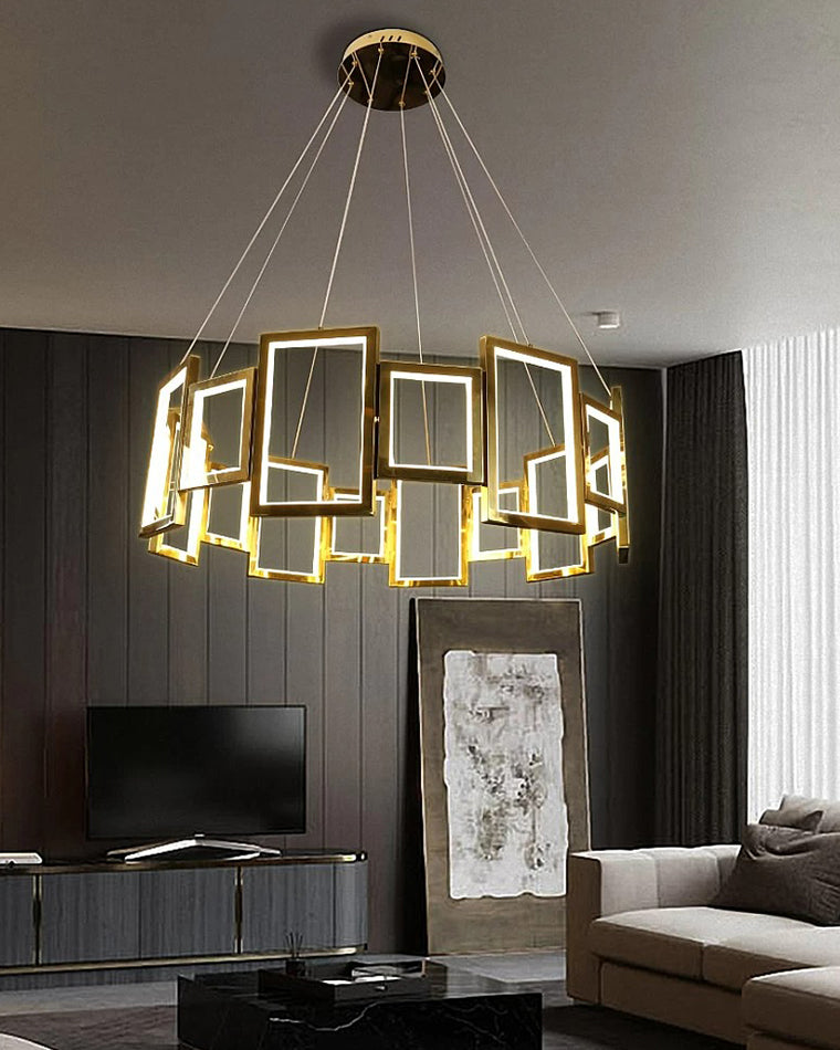 WOW Rectangular Led Round Chandelier-wow2778