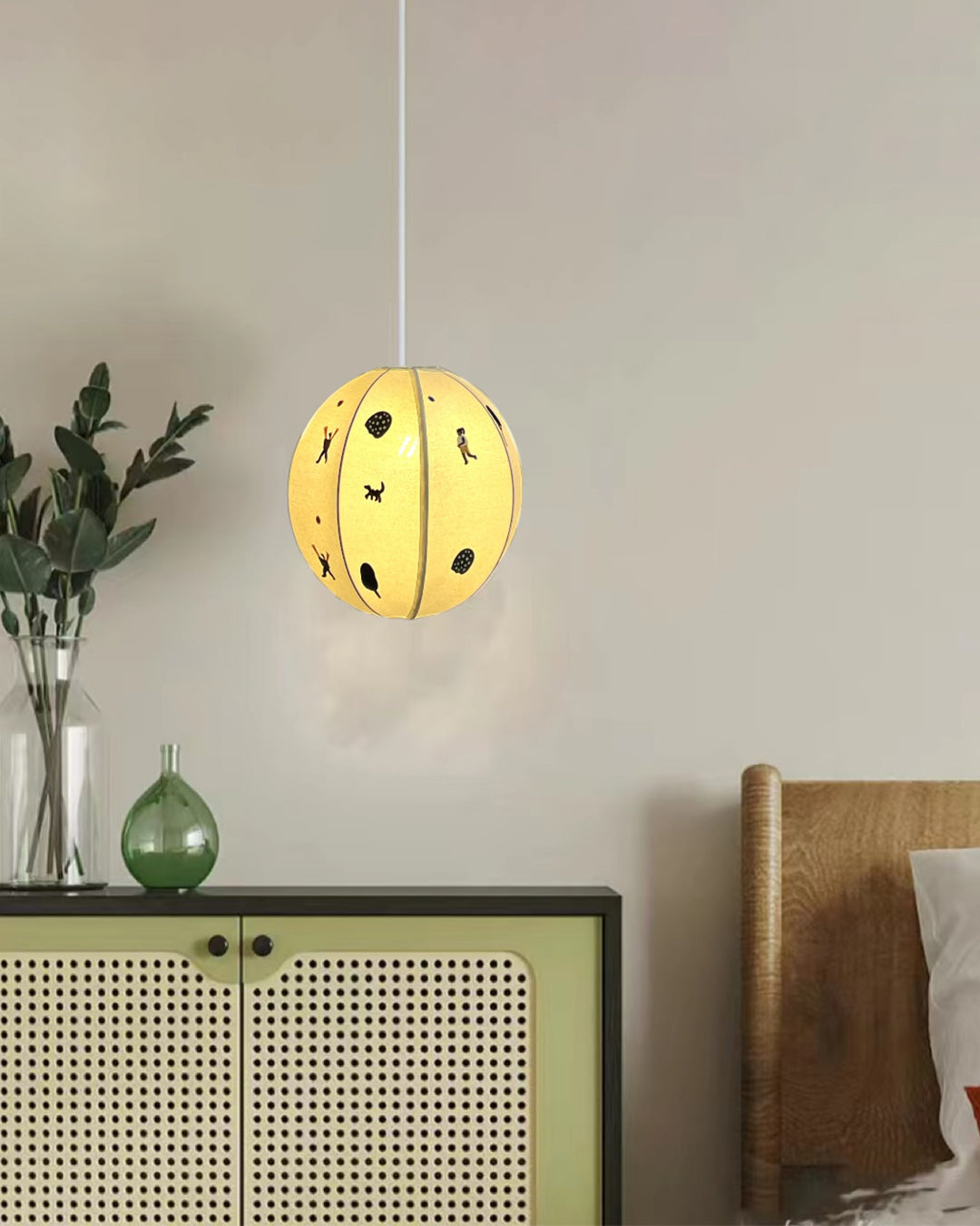 WOW Fabric Globe Pendant Light-wow2945