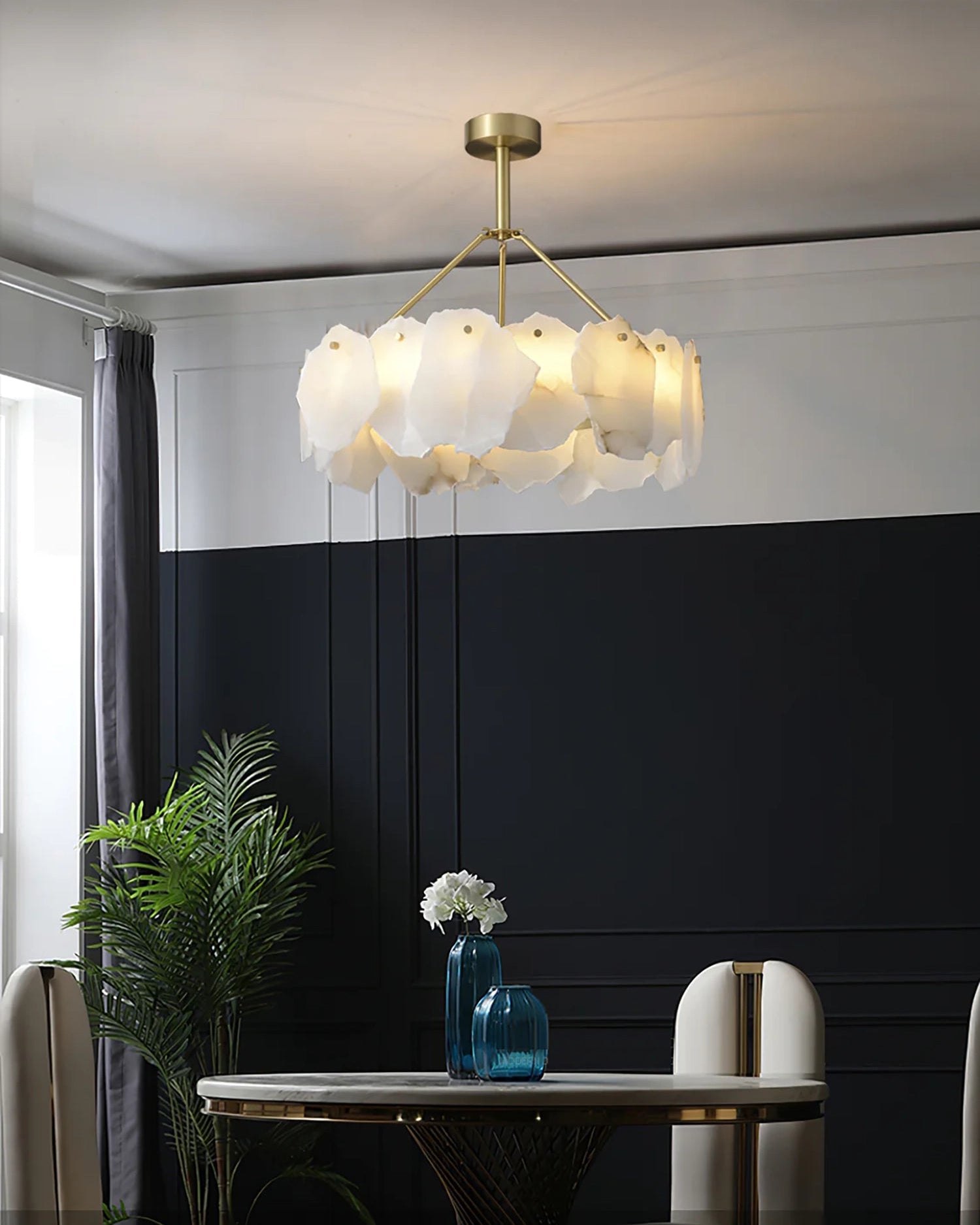 WOW Alabaster Round Chandelier-wow2392a