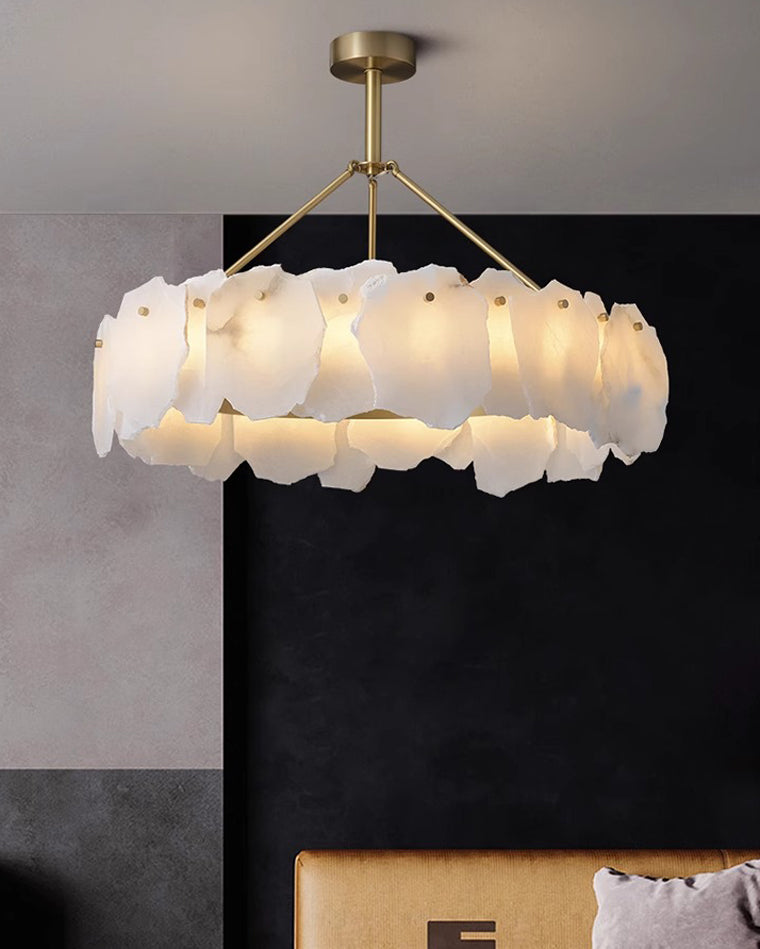 WOW Alabaster Round Chandelier-wow2392a