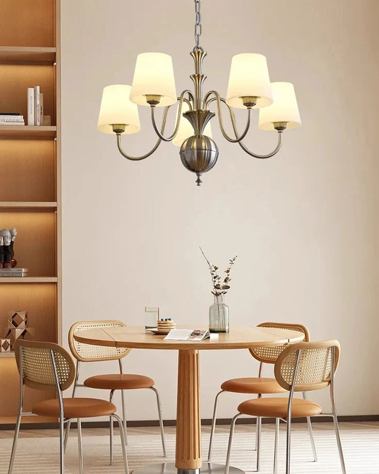 WOW Glass Shaded Arm Chandelier-wow2946