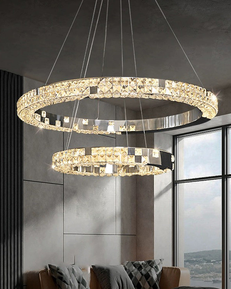 WOW Tiered Circular Crystal Chandelier-wow2544