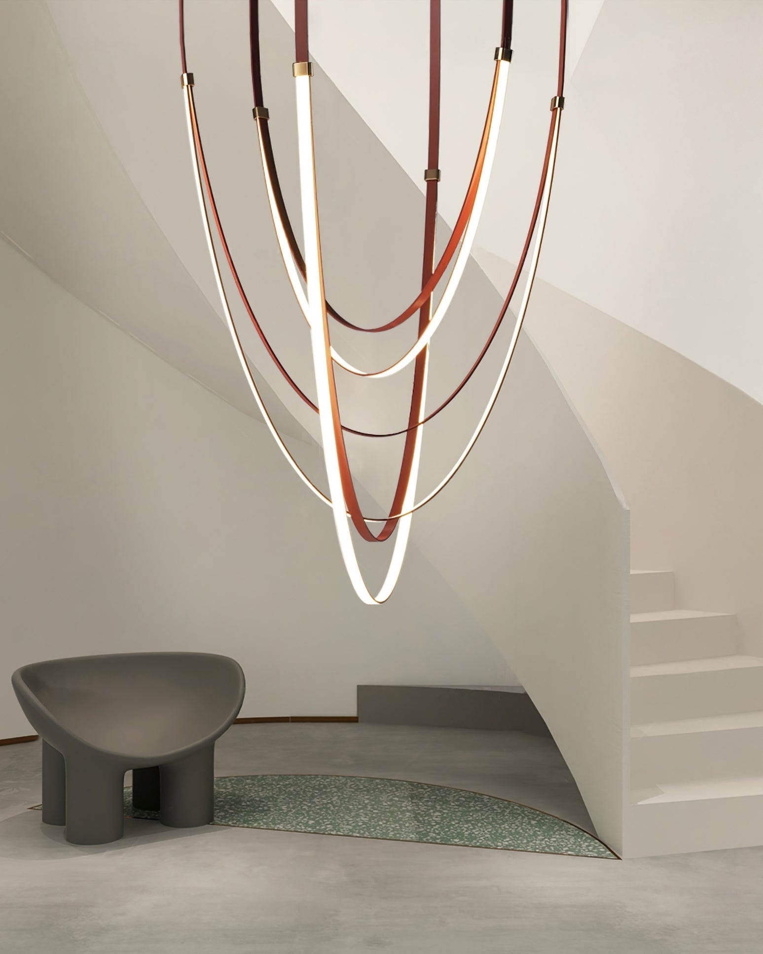WOW Ribbon Leather Chandelier-wow2908