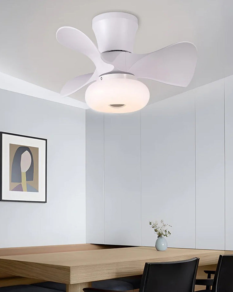 WOW Small White Ceiling Fan Lamp-wow5094
