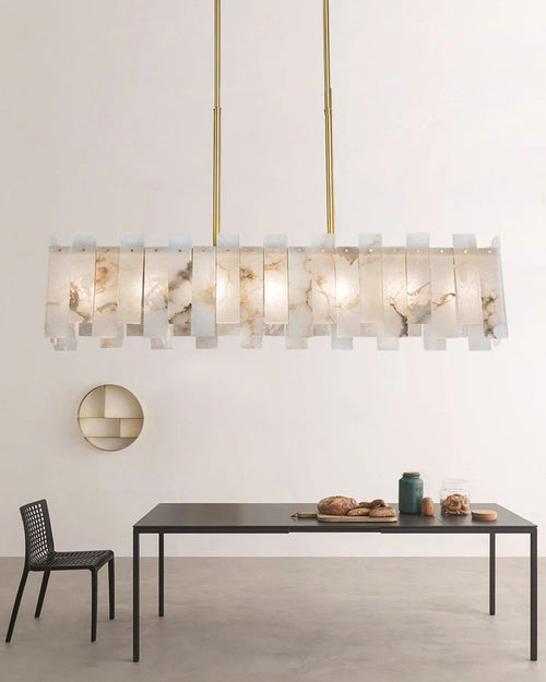 WOW Rectangular Alabaster Chandelier-WOW2856