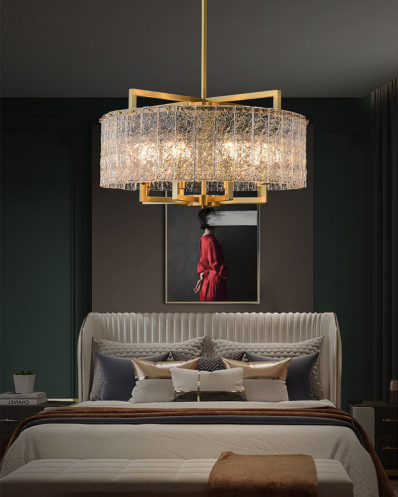 WOW Textured Glass Round Chandelier-wow2619