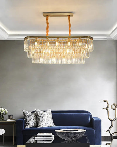 WOW Tiered Oval Crystal Chandelier-WOW2489