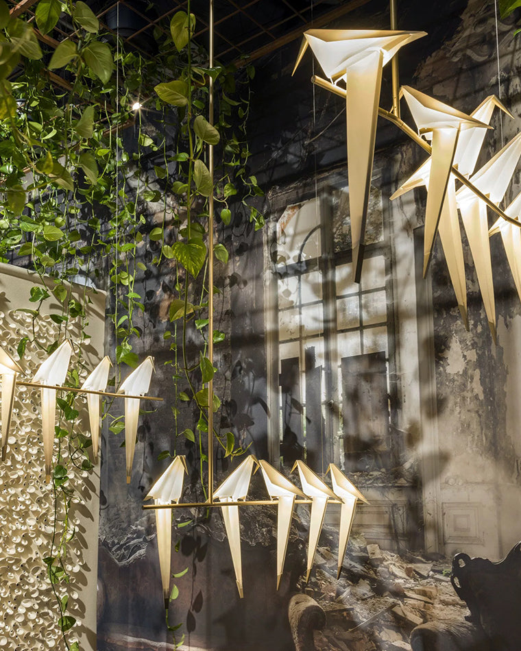 WOW Origami Bird Linear Chandelier-wow2736