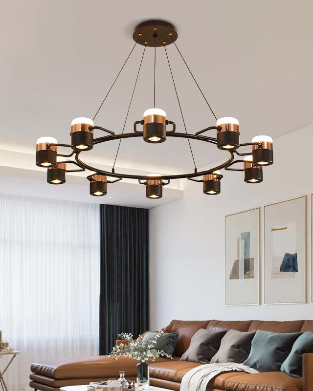 WOW Adjustable Rose Gold Round Chandelier-wow2645