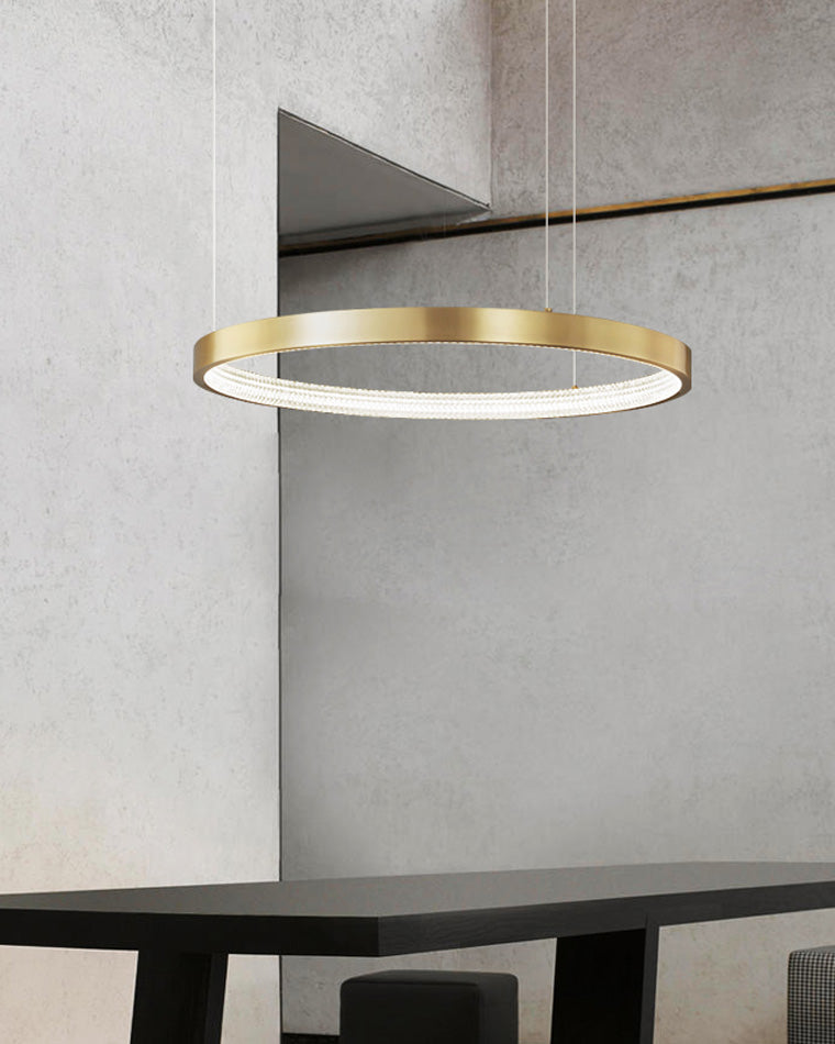 WOW Circular Led Brass Chandelier-wow2357