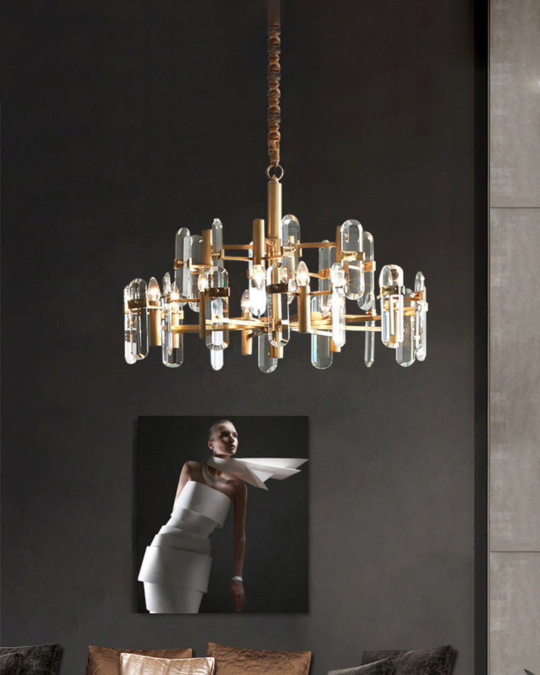 WOW Black Candle Crystal Chandelier-wow2519