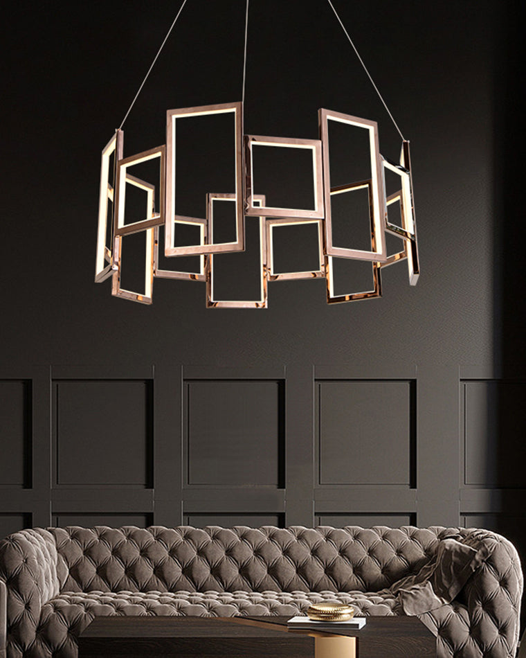 WOW Rectangular Led Round Chandelier-wow2778