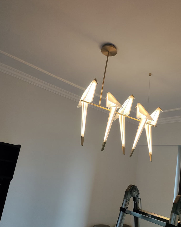 WOW Origami Bird Linear Chandelier-wow2736