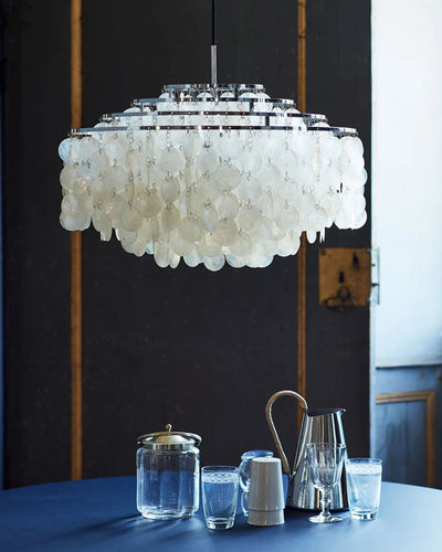 WOW Tiered Capiz Round Chandelier-wow2346
