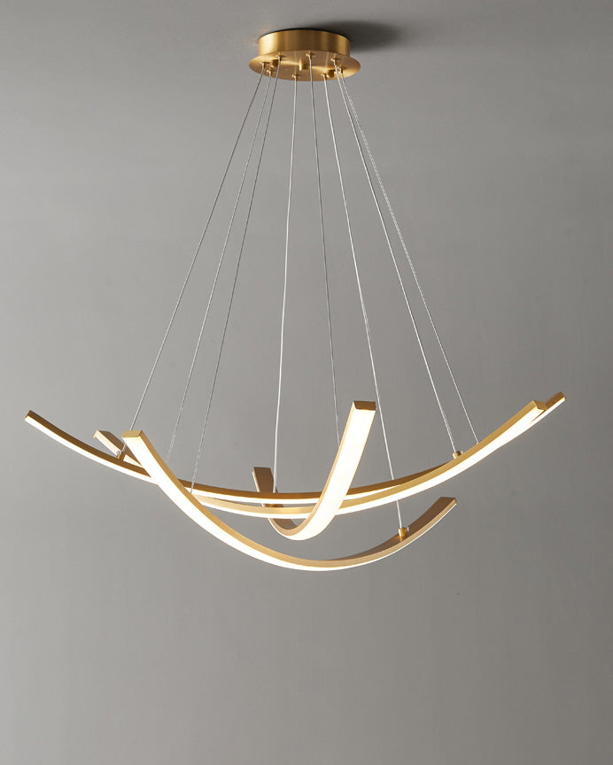 WOW Arc Led Brass Chandelier-wow2569