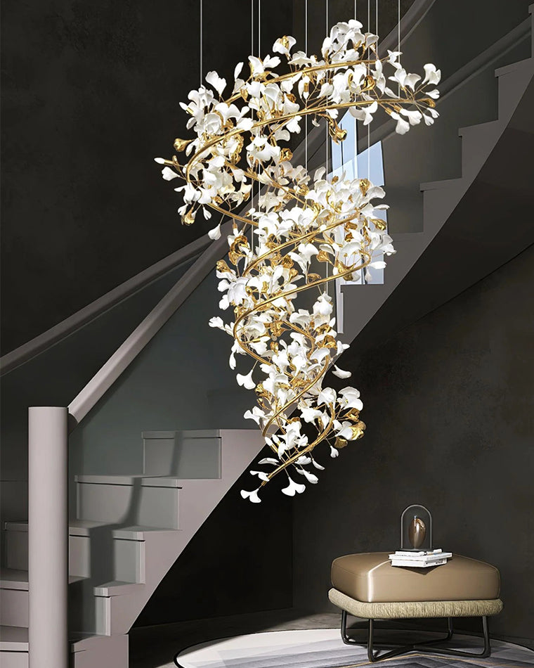 WOW Gingko Spiral Chandelier-wow2423
