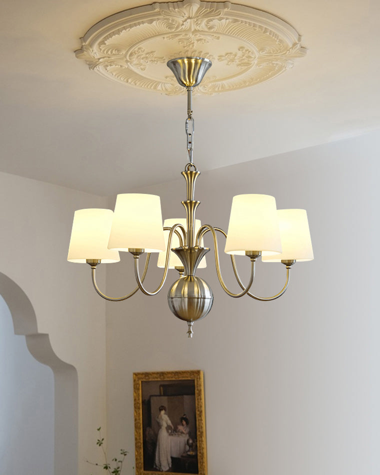 WOW Glass Shaded Arm Chandelier-wow2946