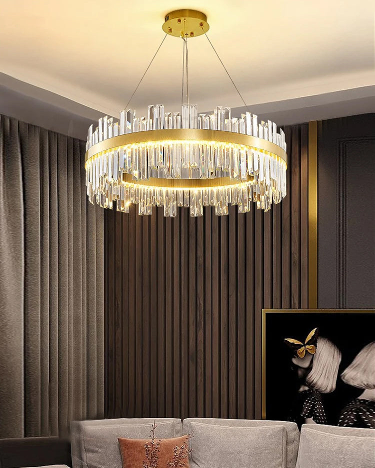 WOW Luxury LED Gold Plated Crystal Chandelier-wow2531