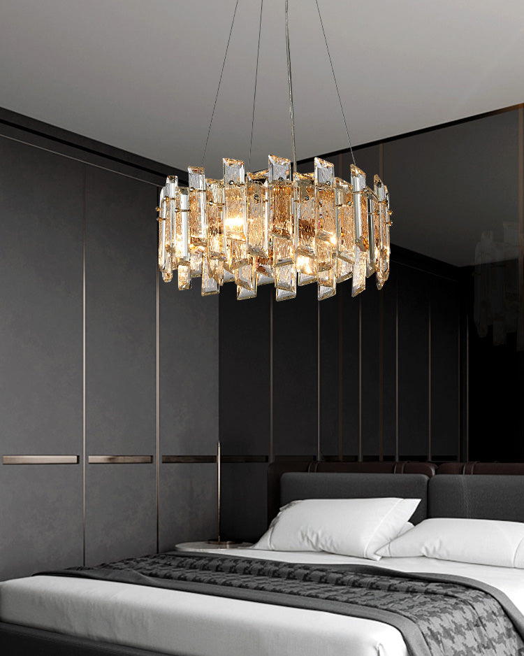 WOW Gold Crystal Round Chandelier-wow2397