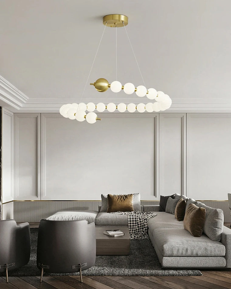 WOW Spiral Pearl Chandelier-wow2812