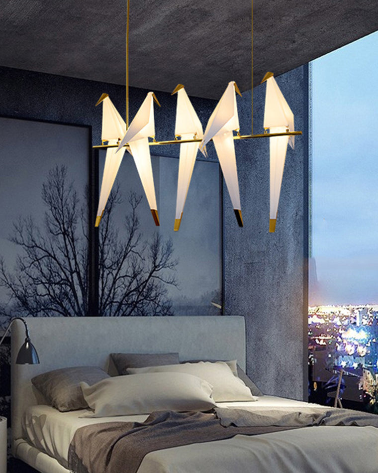 WOW Origami Bird Linear Chandelier-wow2736