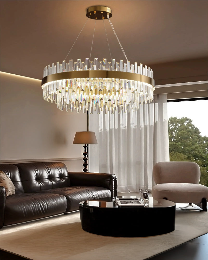 WOW Tiered Round Crystal Chandelier-wow2562