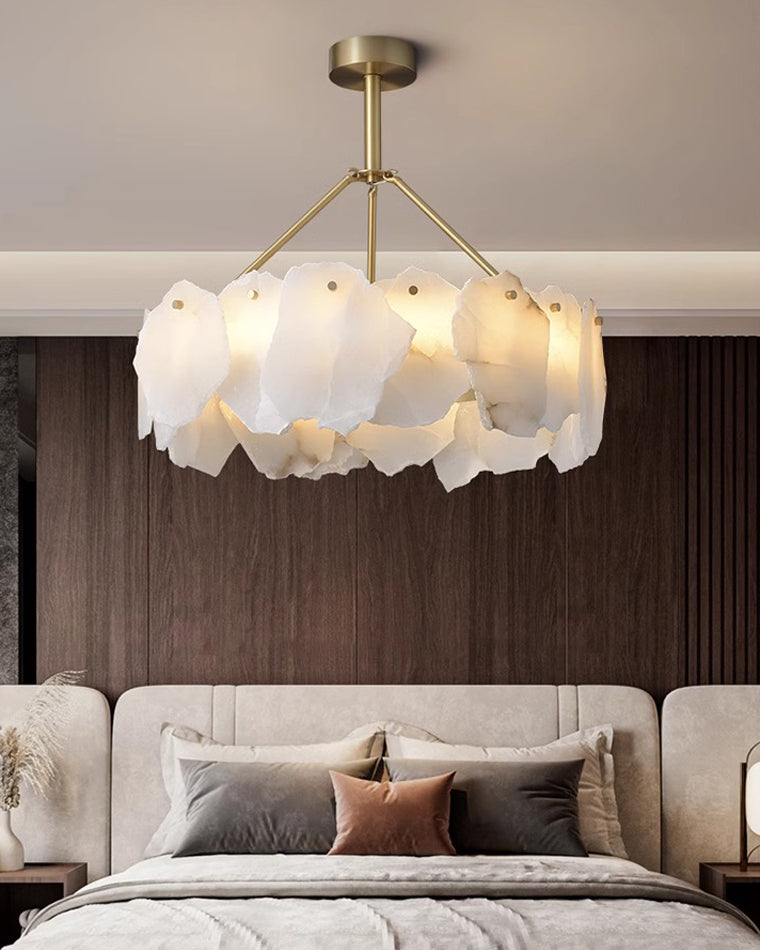 WOW Alabaster Round Chandelier-wow2392a