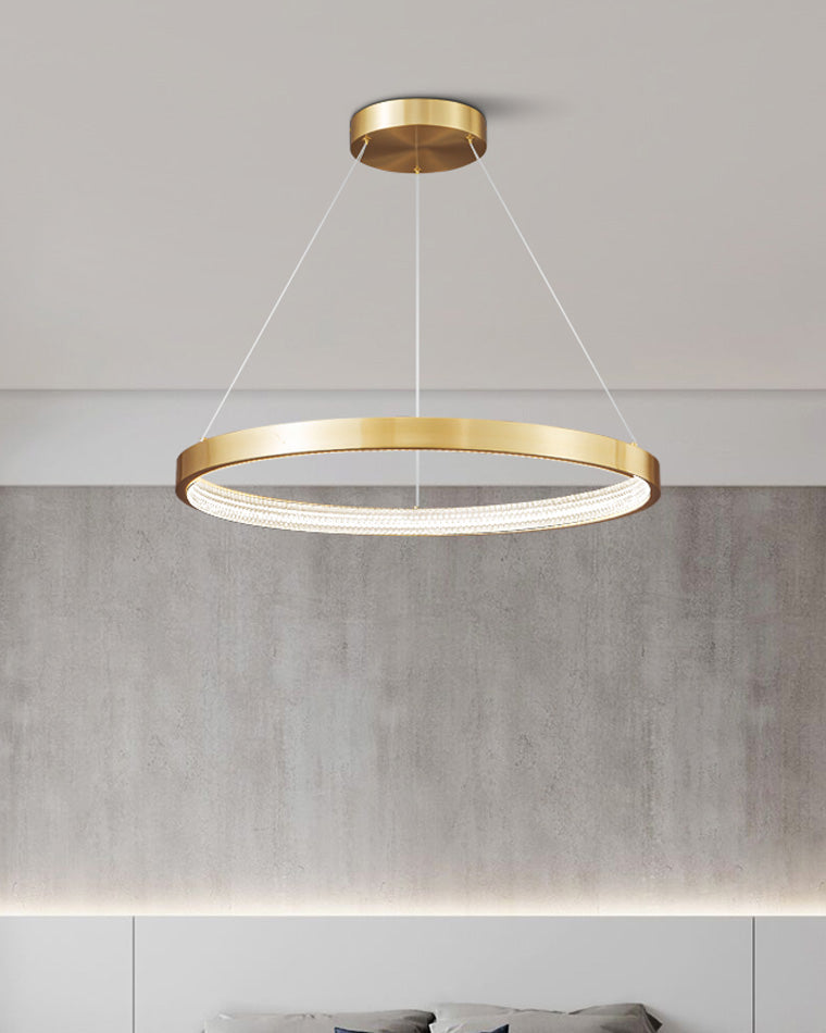 WOW Circular Led Brass Chandelier-wow2357