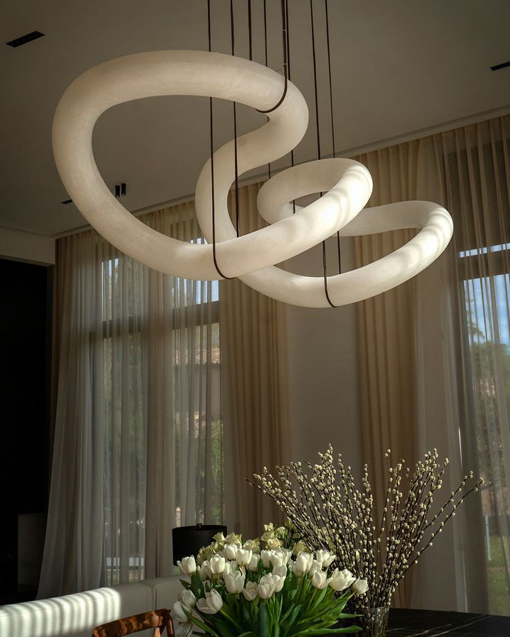 WOW Infinity Large Alabaster Chandelier-wow2883