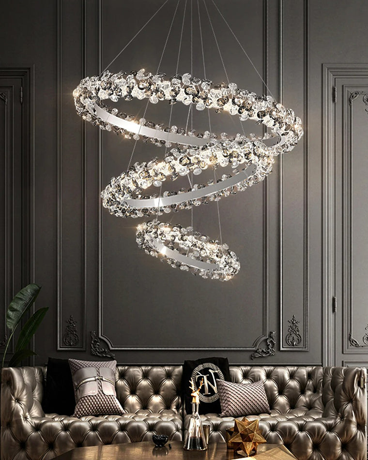 WOW Tiered Circular Crystal Chandelier-wow2726